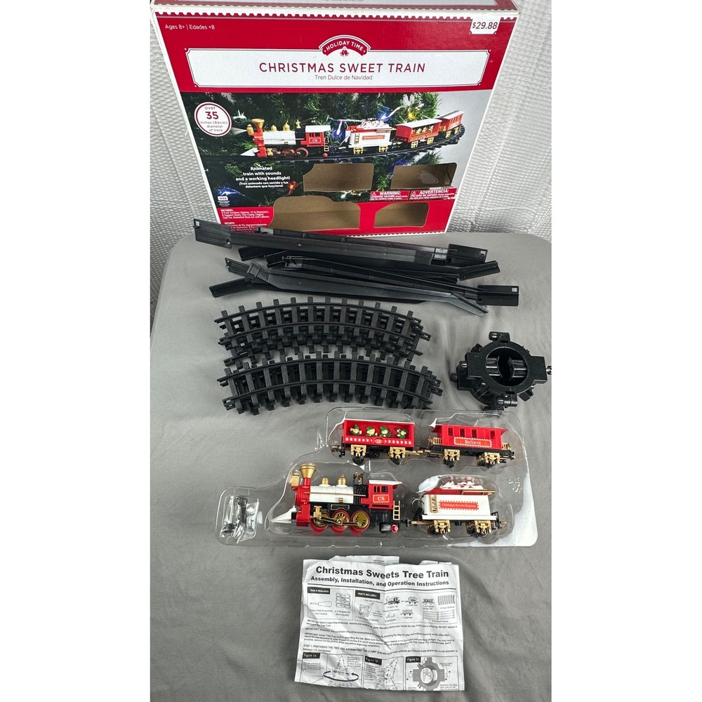 Holiday Time 5523141 Christmas Sweet Tree Train Set Battery Operated